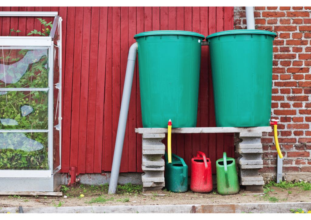 Récupérer l’eau de pluie pour arroser le jardin<br />
