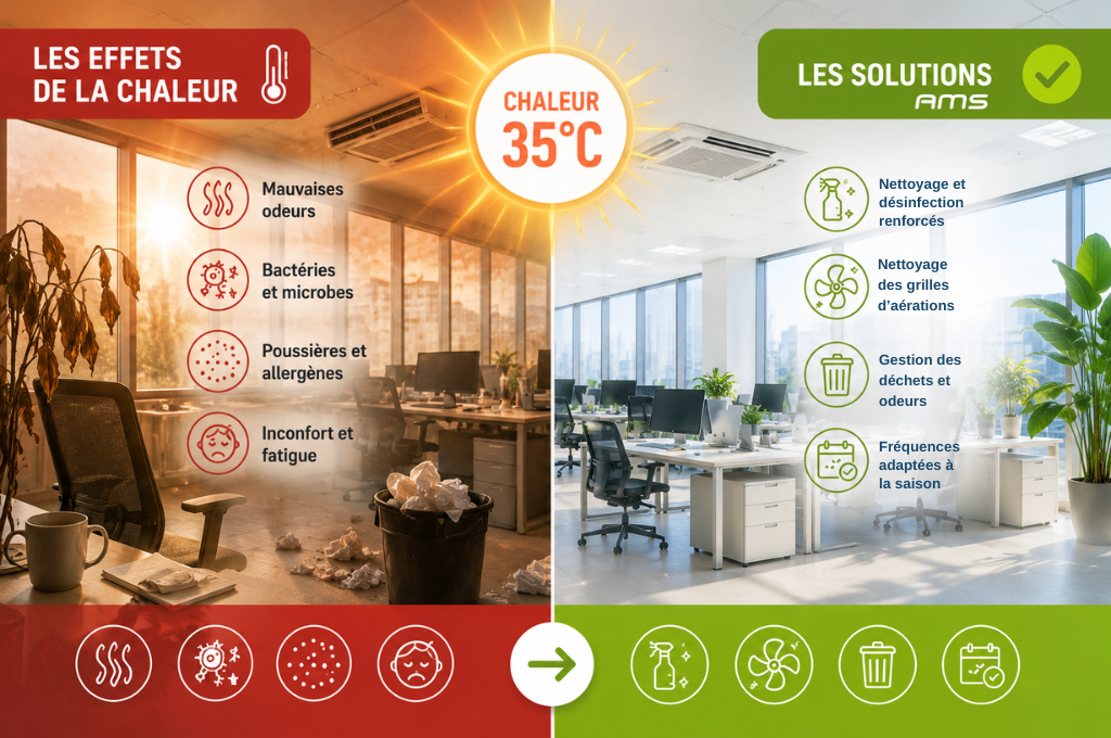comment préserver des locaux propres et agréables en été.